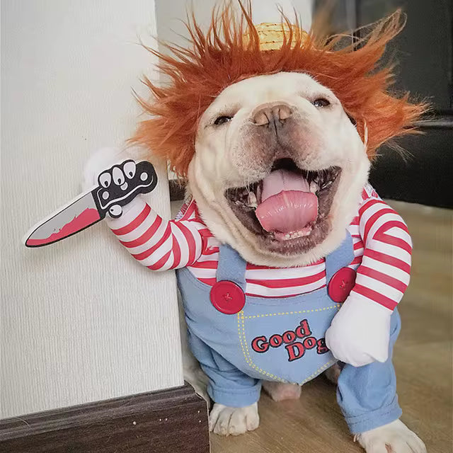 DISFRAZ DE CHUKY PARA TU MASCOTA