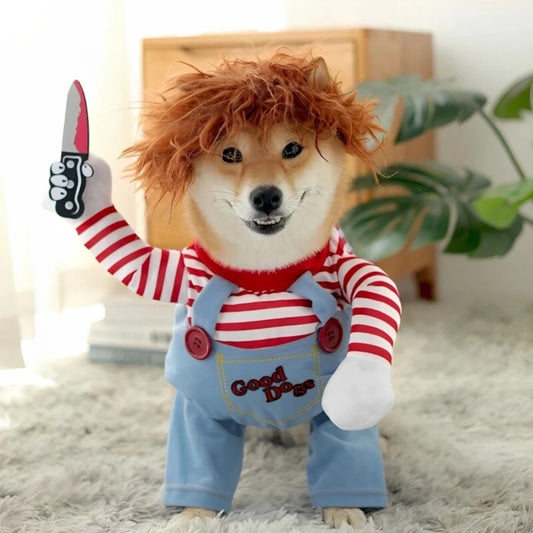 DISFRAZ DE CHUKY PARA TU MASCOTA