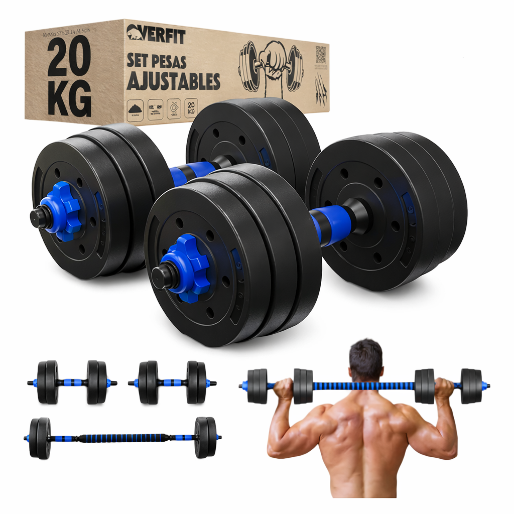 Kit de pesas 20 (mancuernas) Black Days.